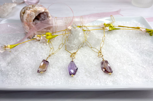 Amethyst Necklace & Earrings