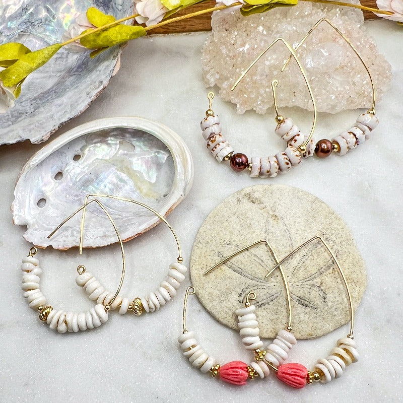 Puka Shell Hoops