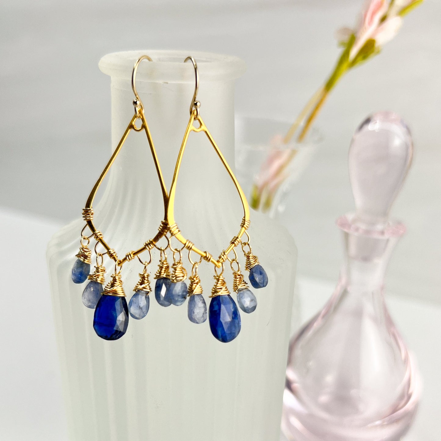 Sapphire Chandelier Earrings