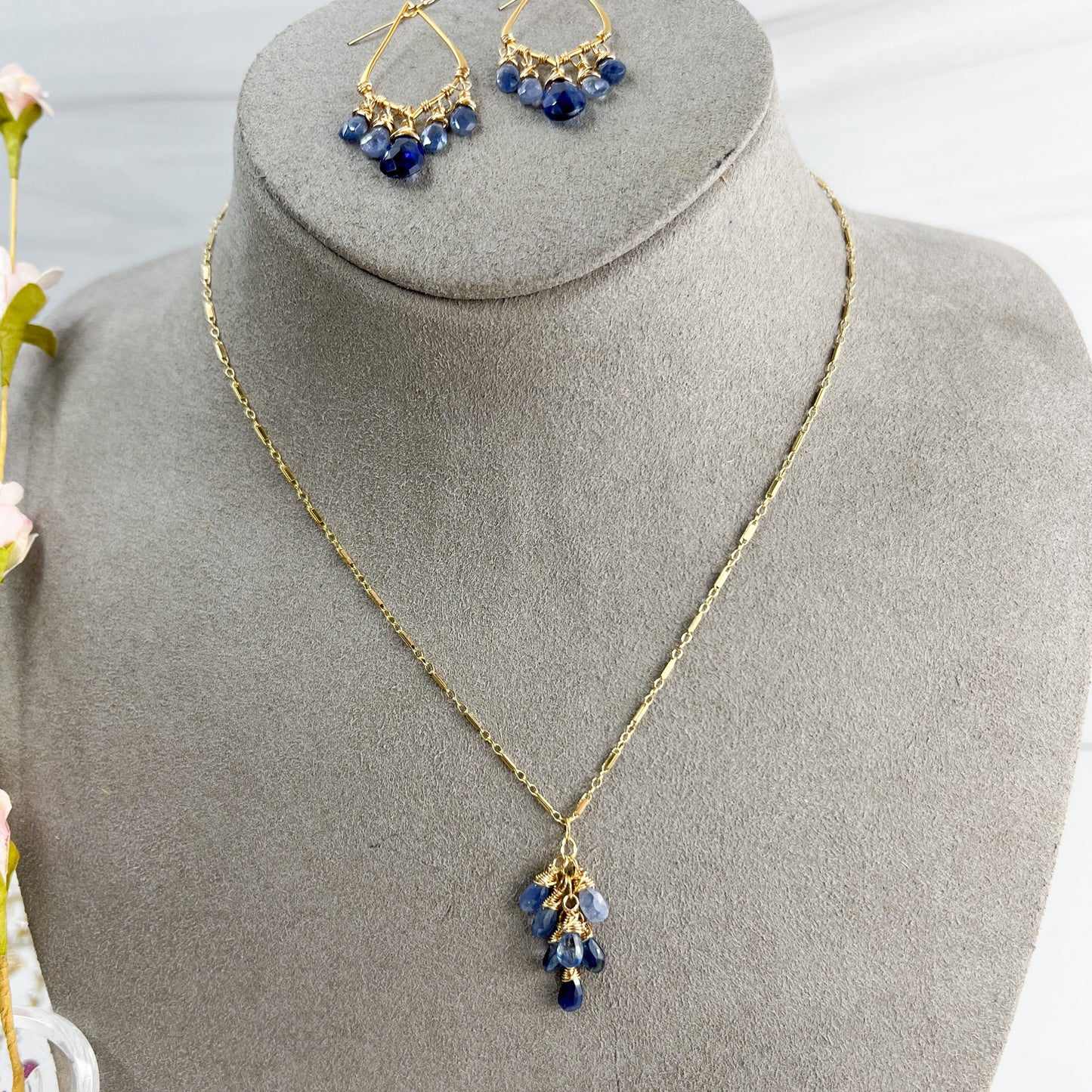 Sapphire Waterfall Necklace