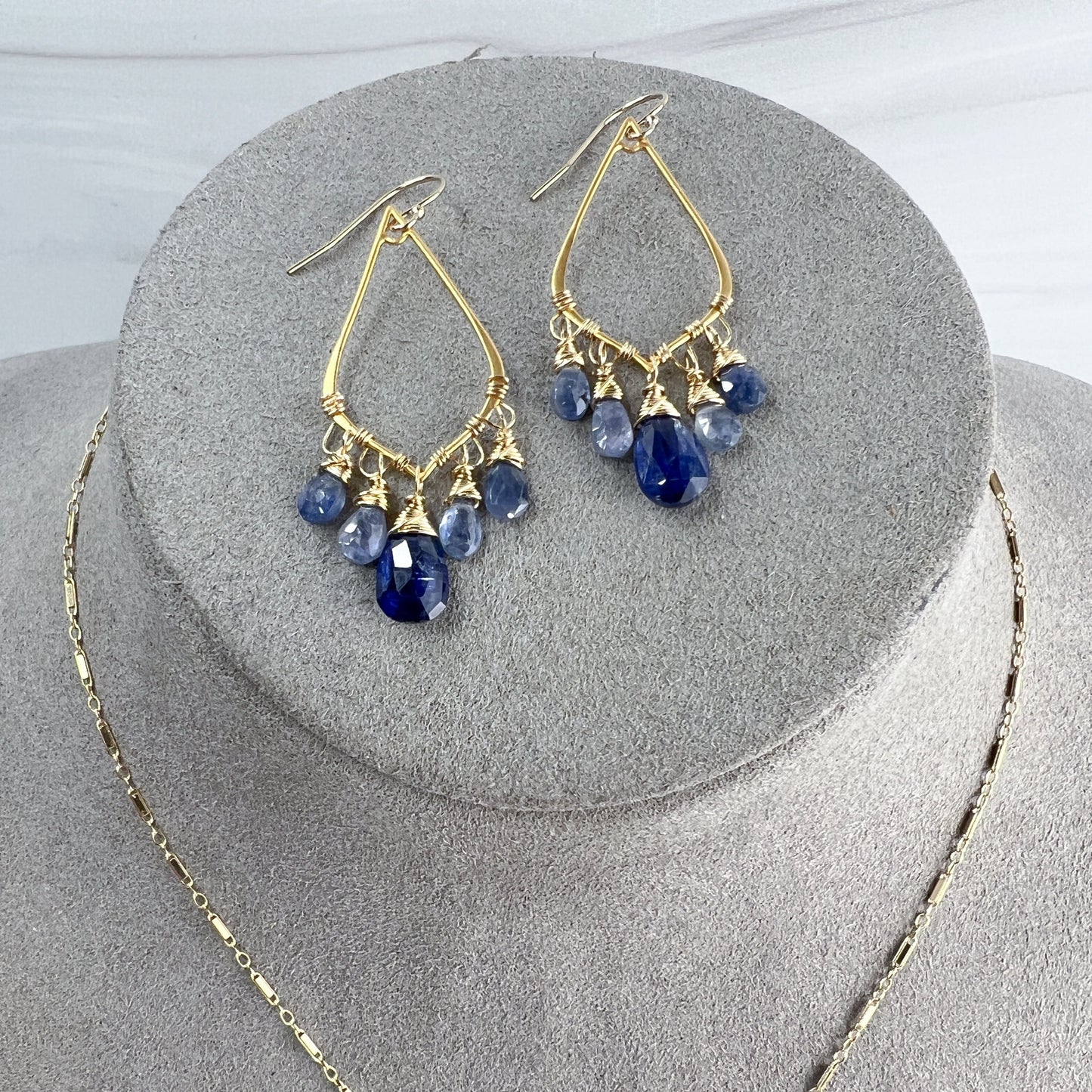 Sapphire Chandelier Earrings