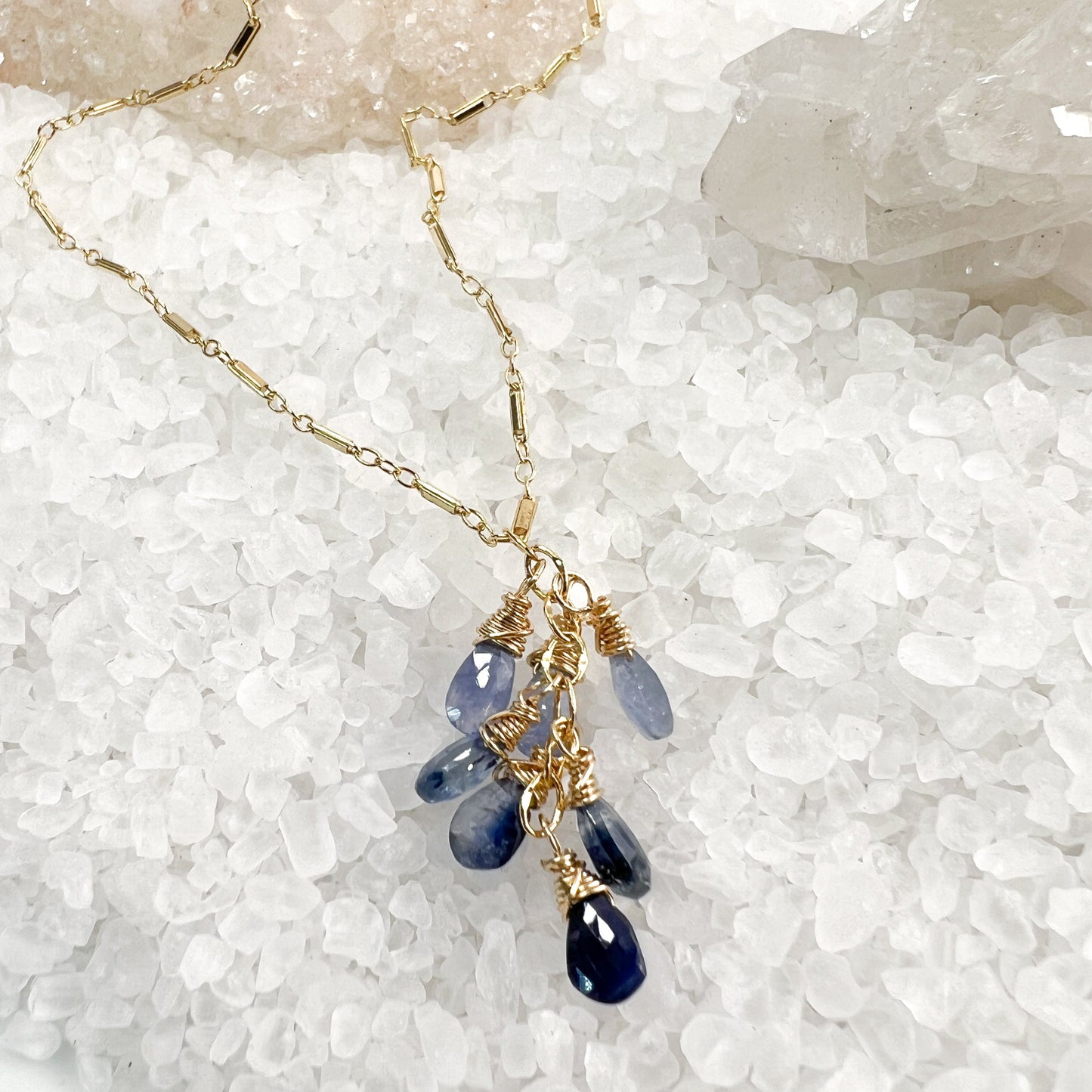 Sapphire Waterfall Necklace