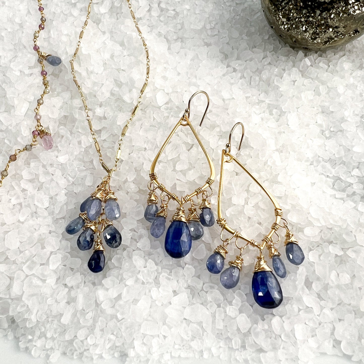 Sapphire Chandelier Earrings