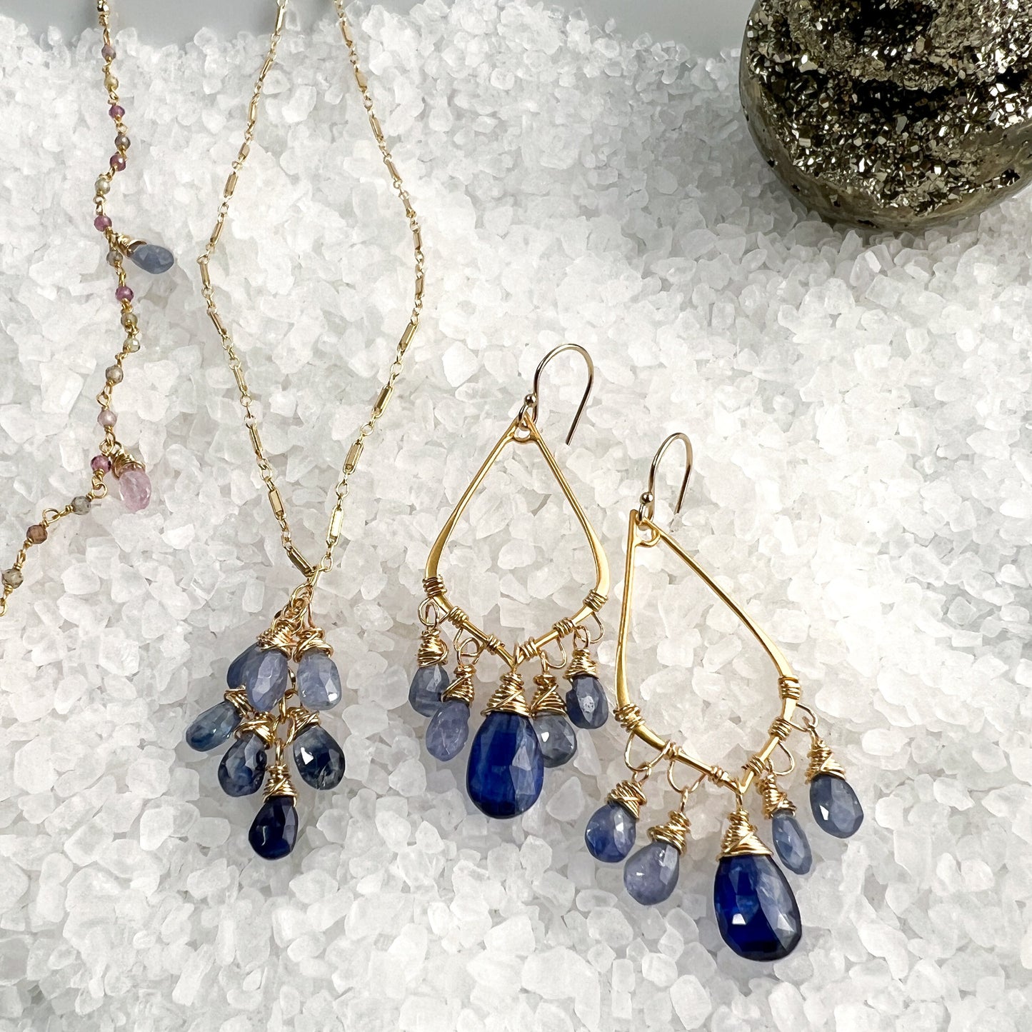 Sapphire Waterfall Necklace