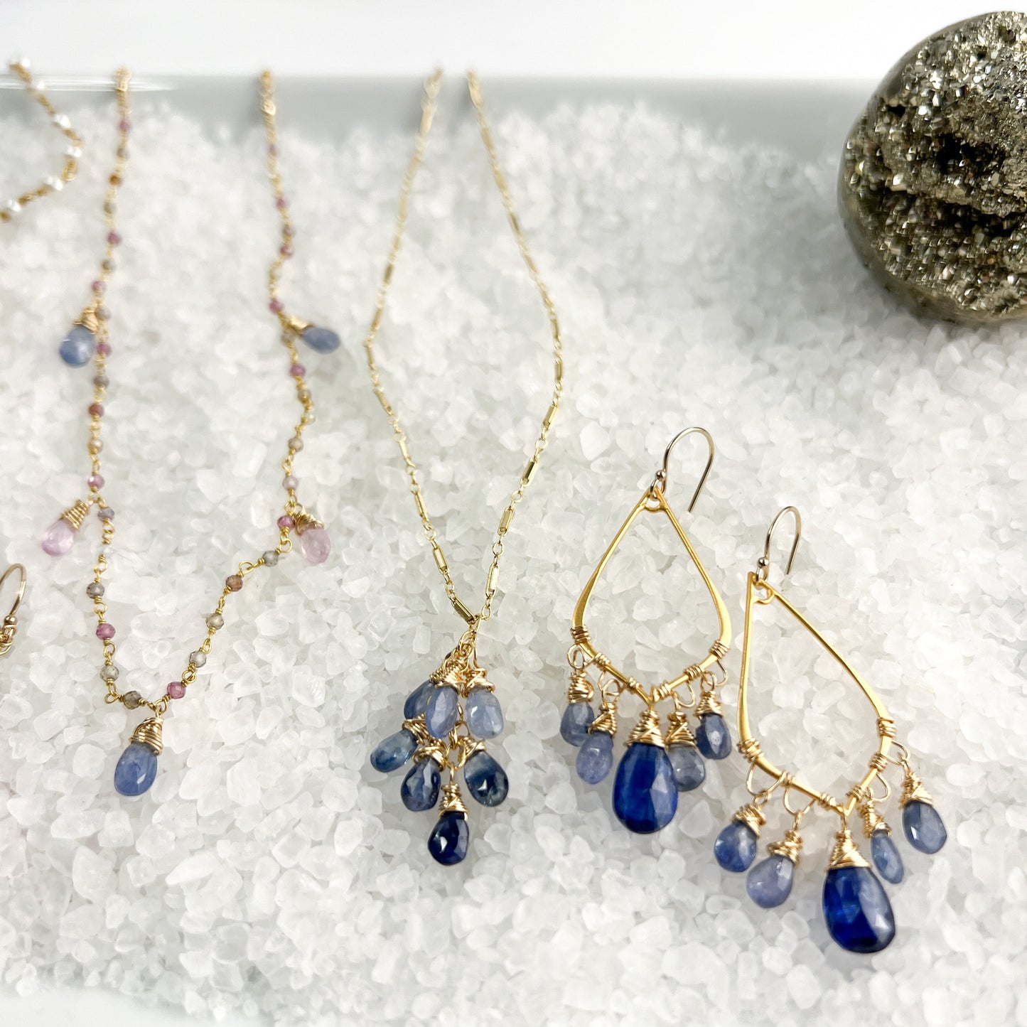 Sapphire Chandelier Earrings
