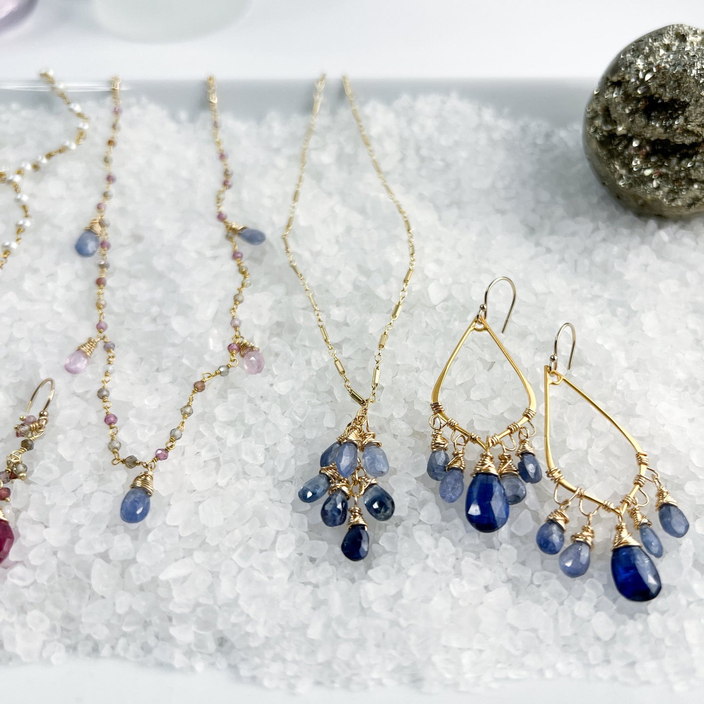 Sapphire Waterfall Necklace