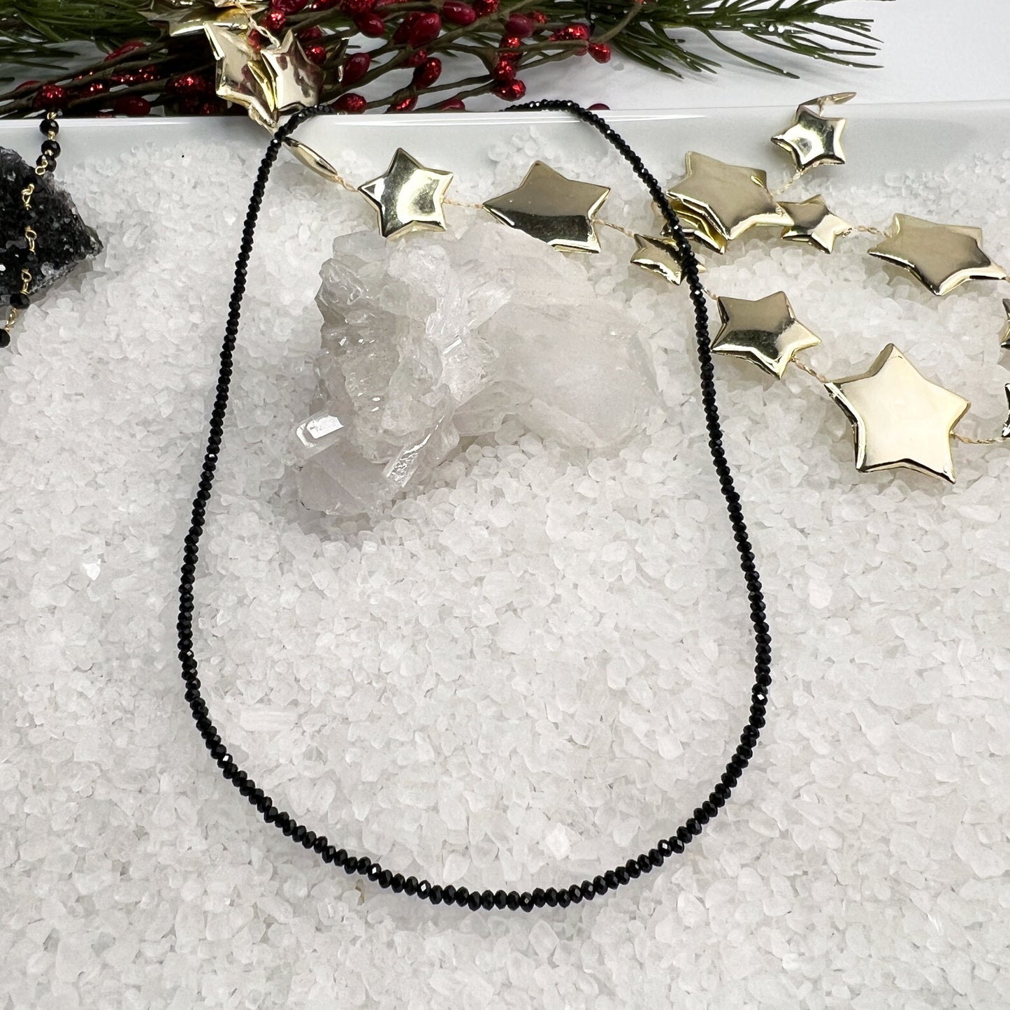 Black Spinel Necklace