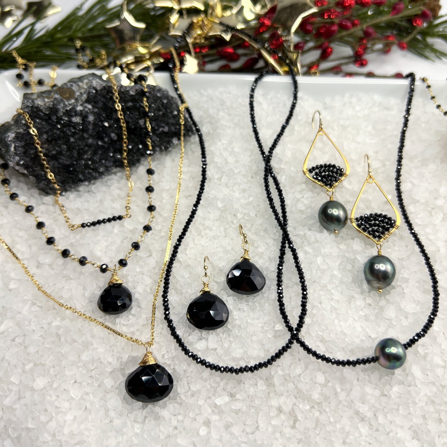 Black Spinel Necklace