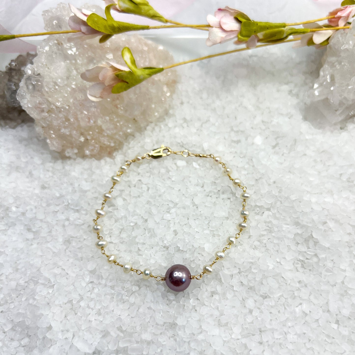 Pearl & gemstone bracelets