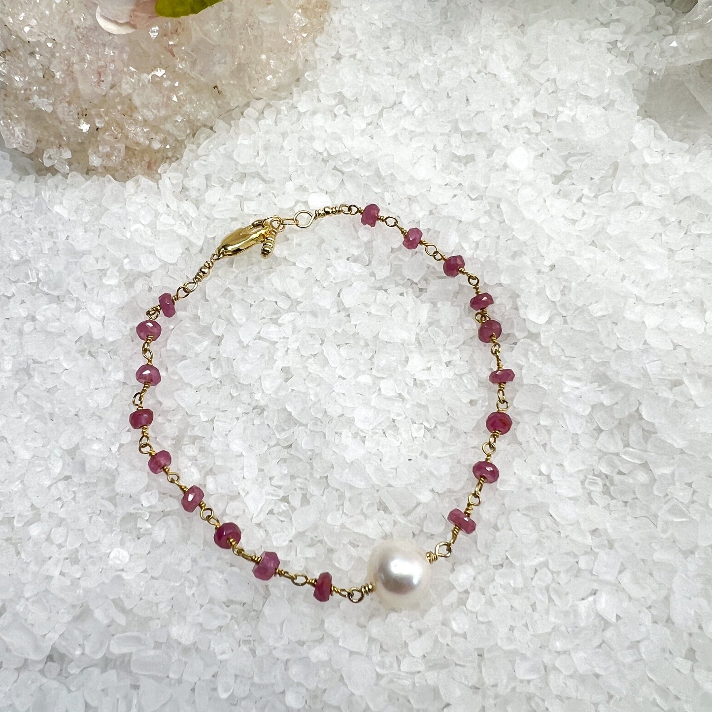 Pearl & gemstone bracelets