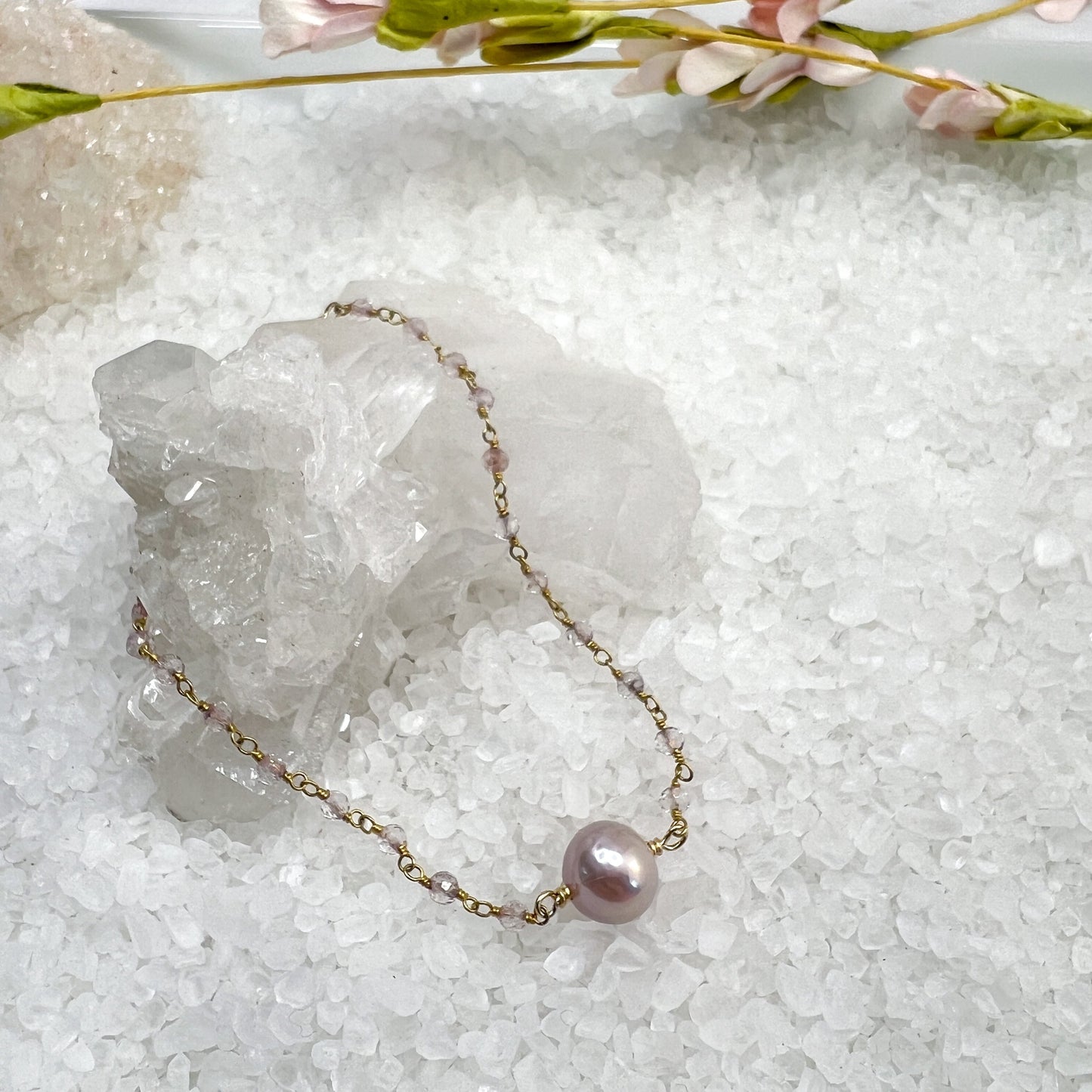 Pearl & gemstone bracelets