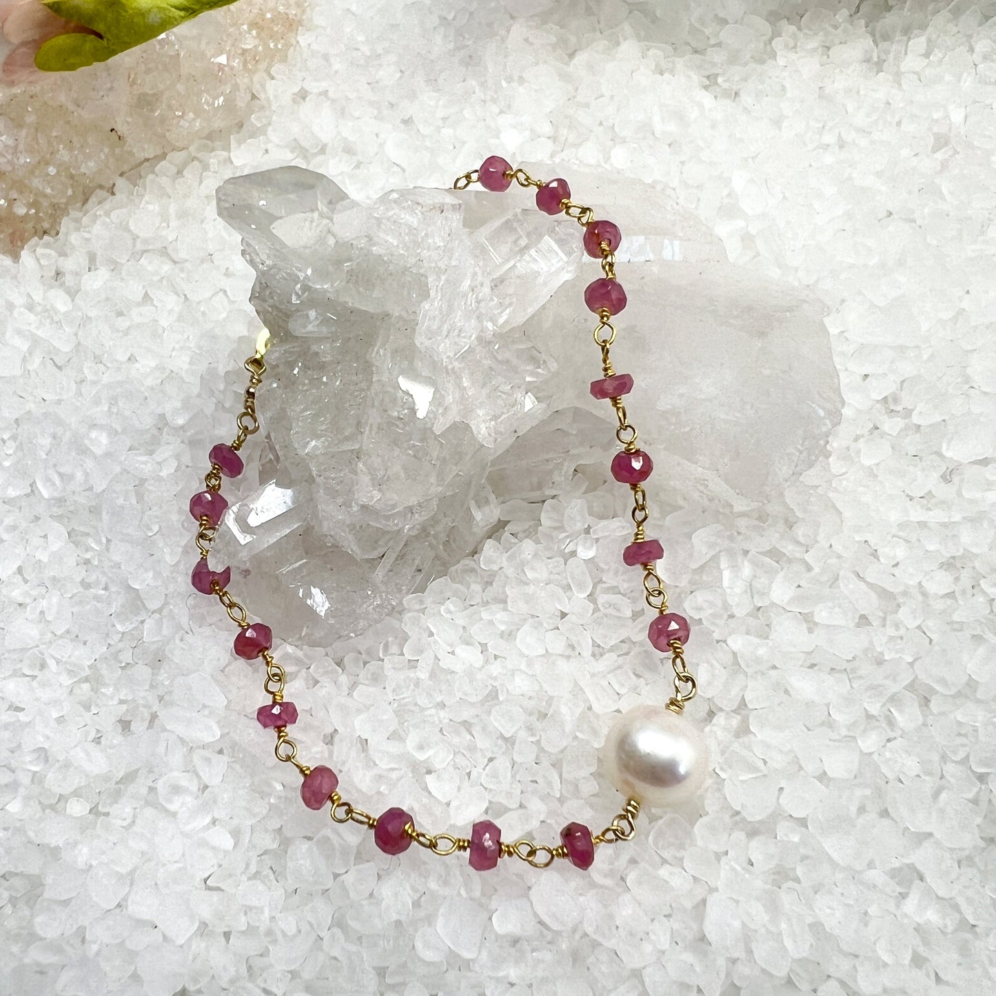 Pearl & gemstone bracelets