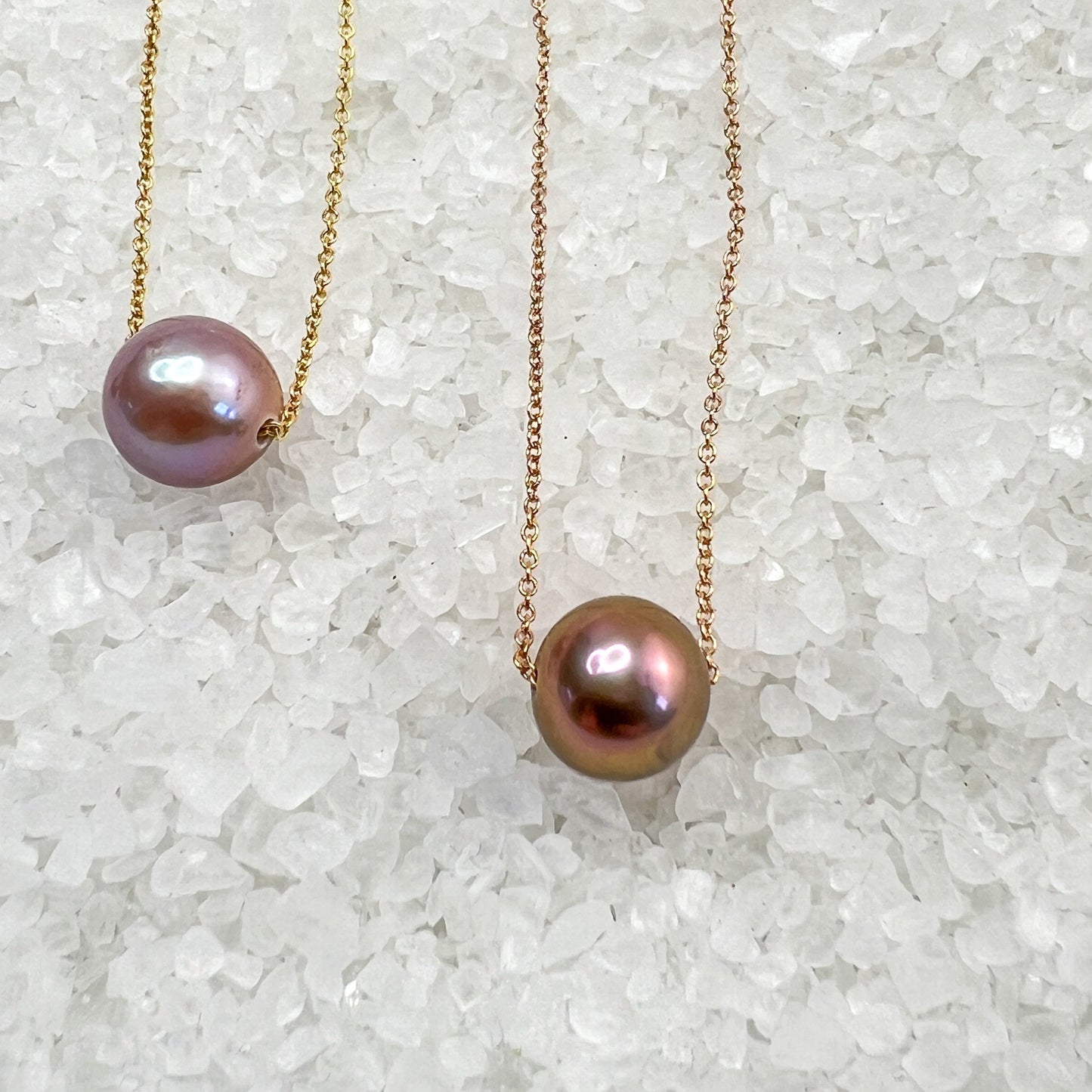 Edison Pearl floater necklace