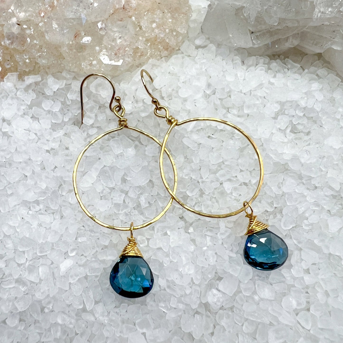 London Blue Topaz Hoops