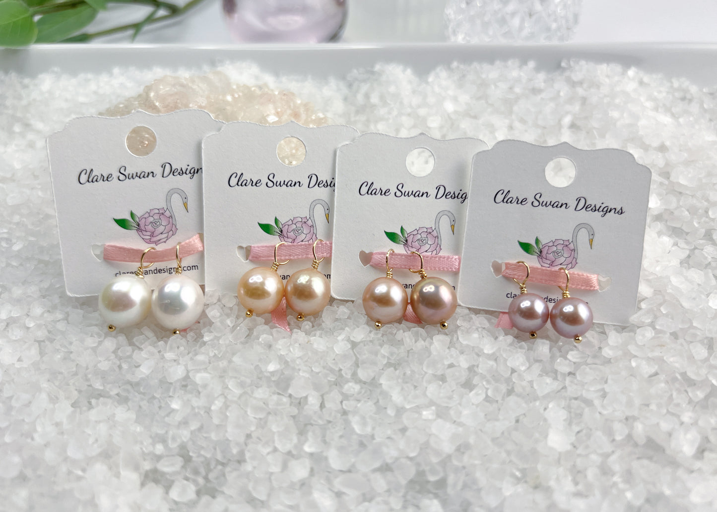Pearl Hoop Earrings