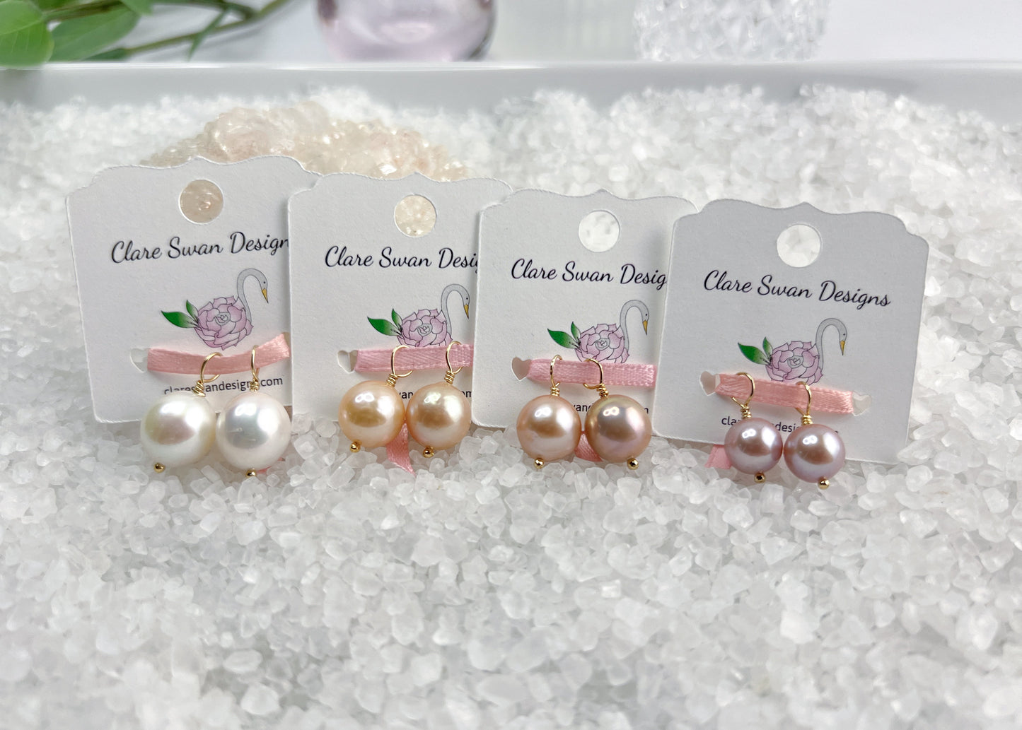 Pearl Hoop Earrings