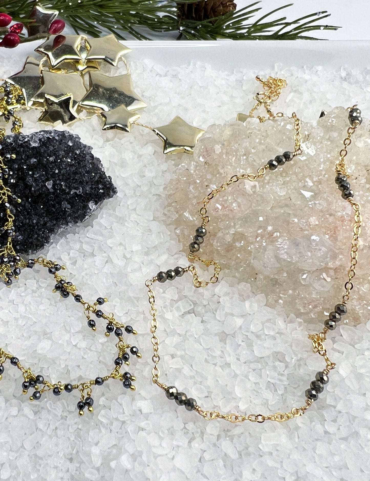 Pyrite Station Necklaces