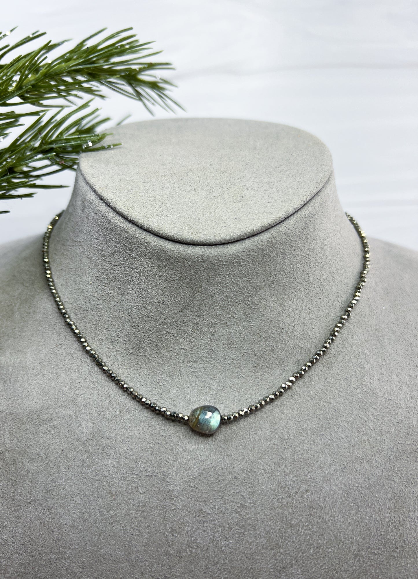 Pyrite & Labradorite Necklace