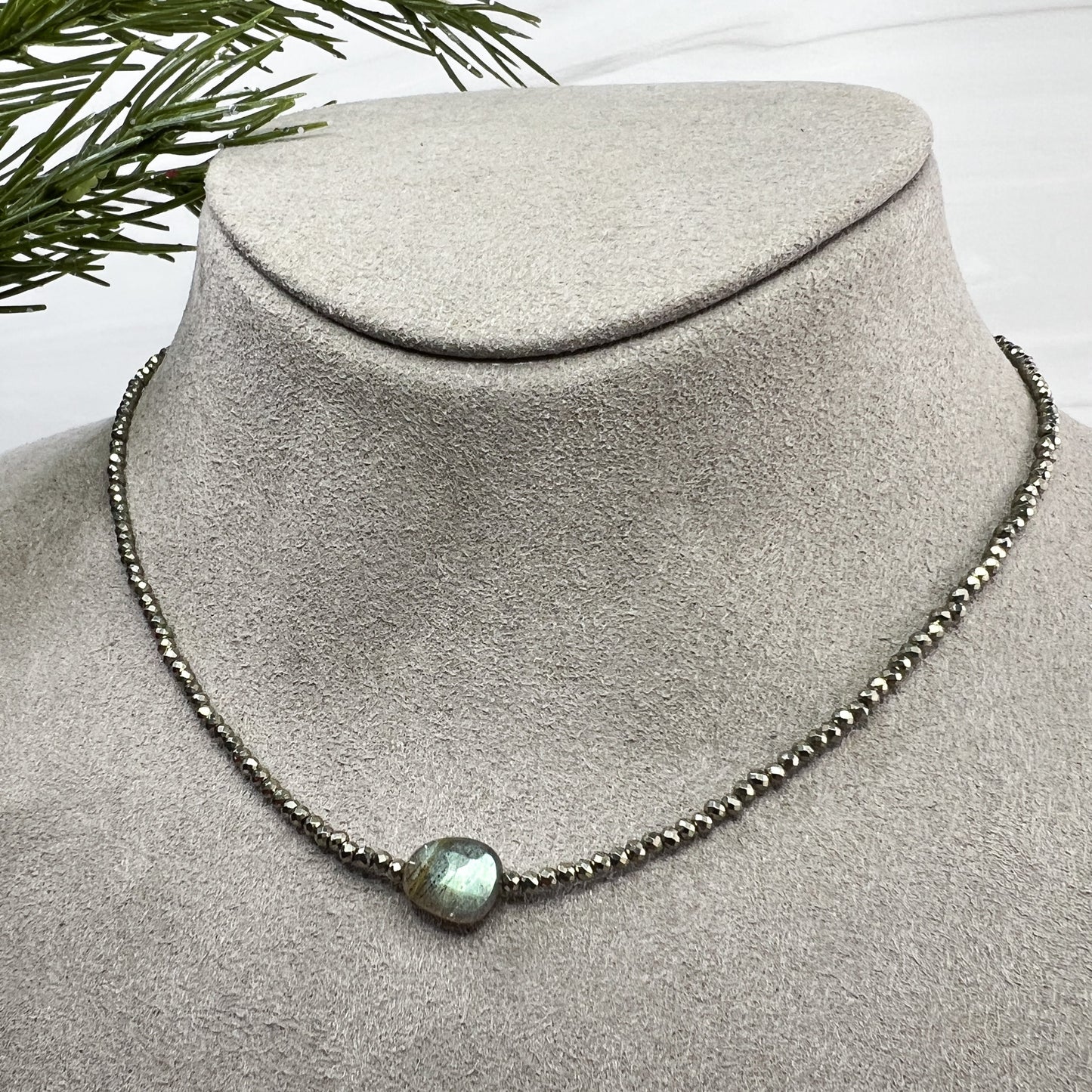 Pyrite & Labradorite Necklace
