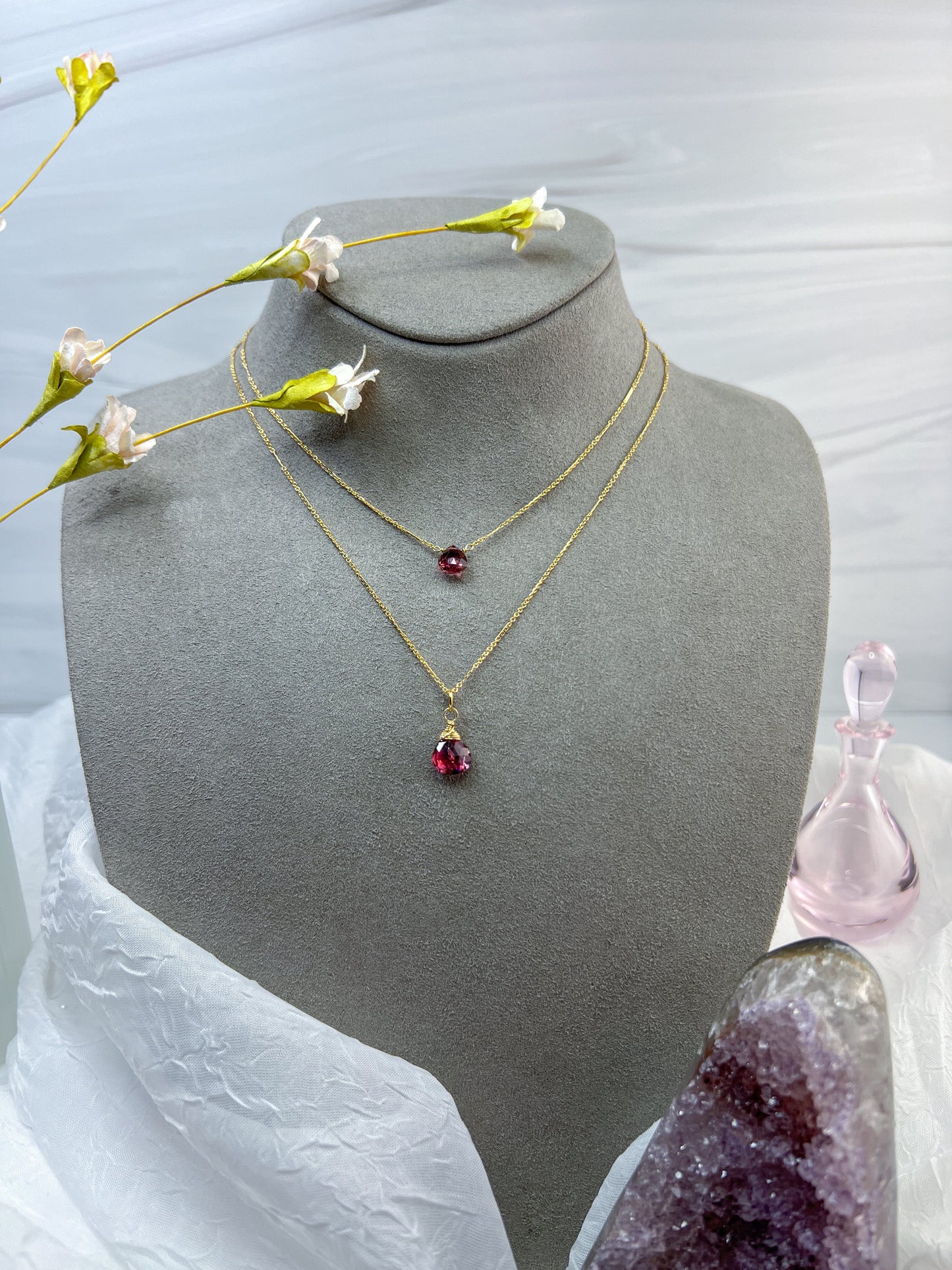 rubillite tourmaline necklace