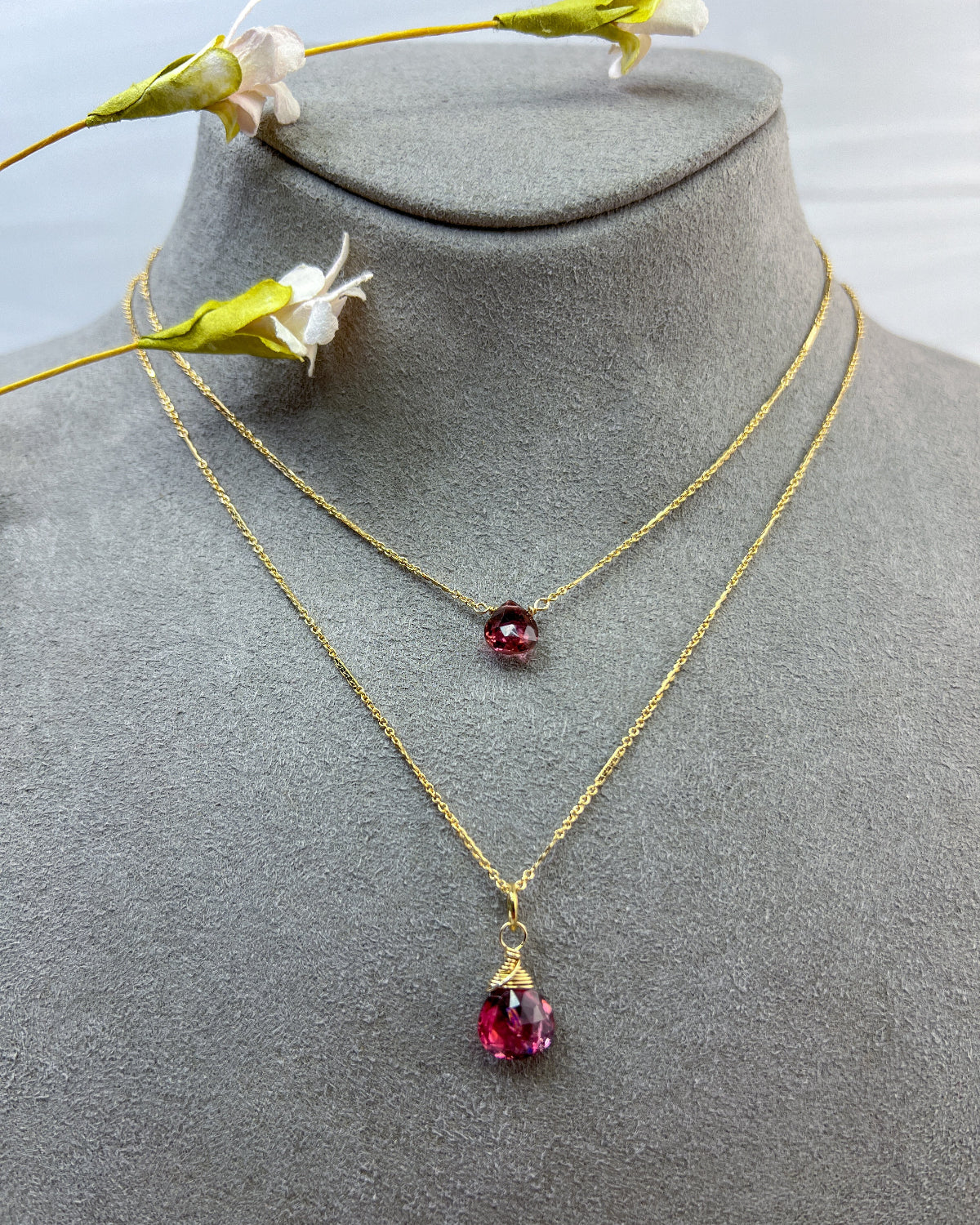 rubillite tourmaline necklace