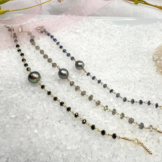 Tahitian Pearl and Gemstone Bracelets