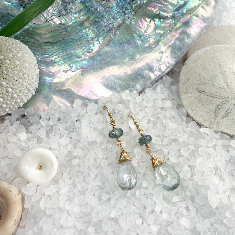 Aquamarine Drop earrings