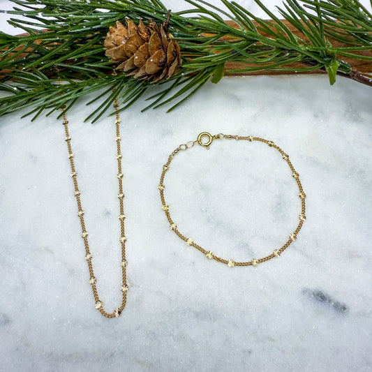Starburst Necklace & Bracelet Set