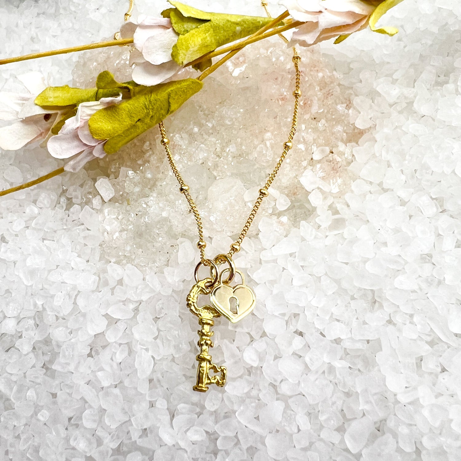 Heart Lock & Key Necklace