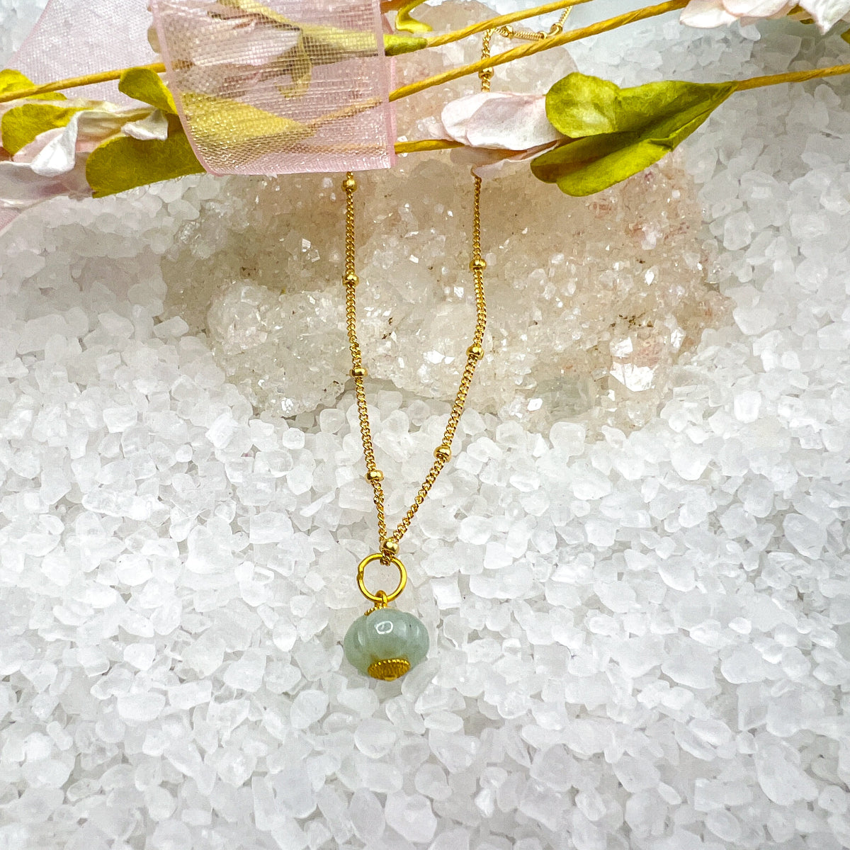 Jade Chinese Lantern Necklace