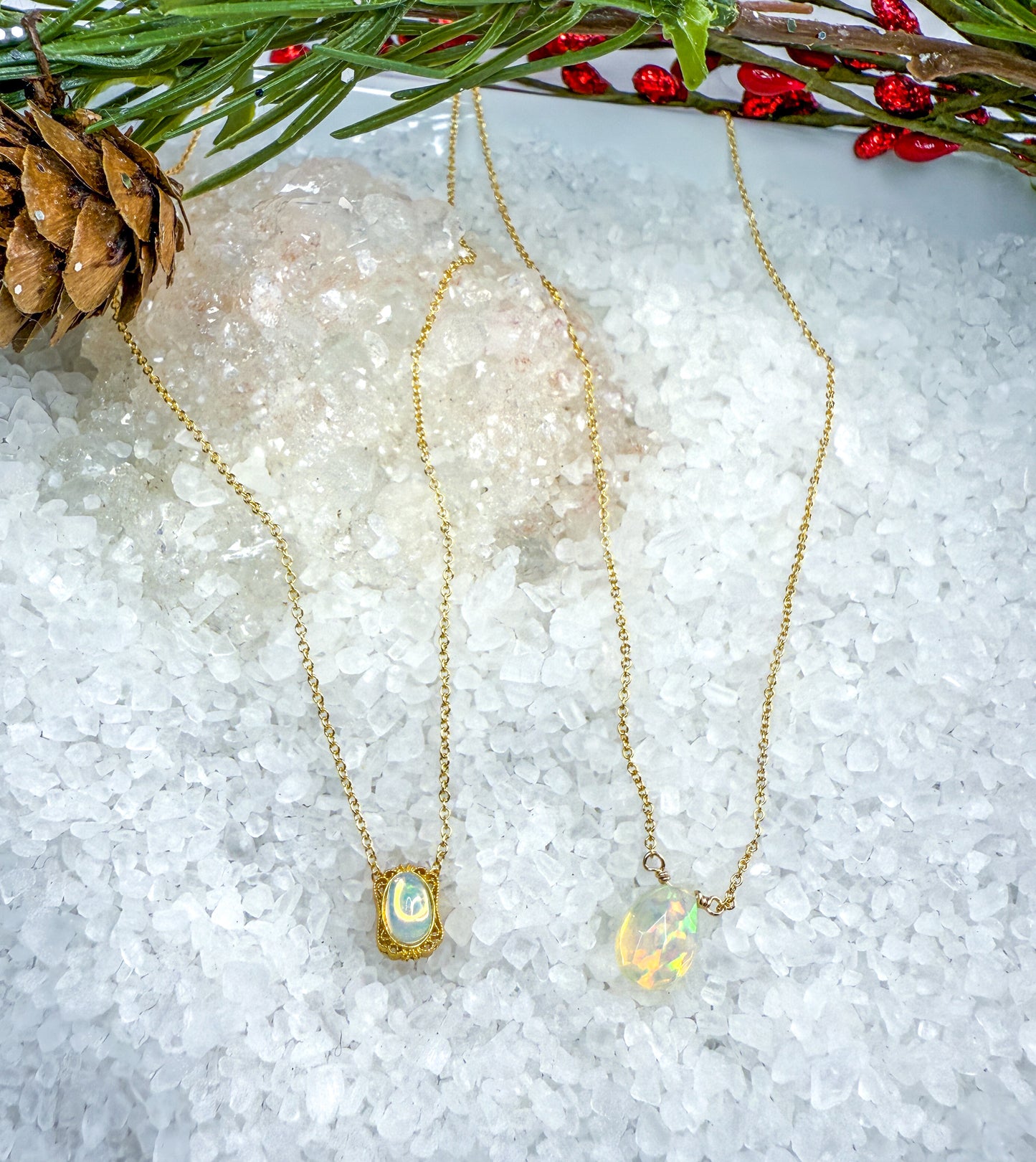 Opal Vintage-Inspired Necklace