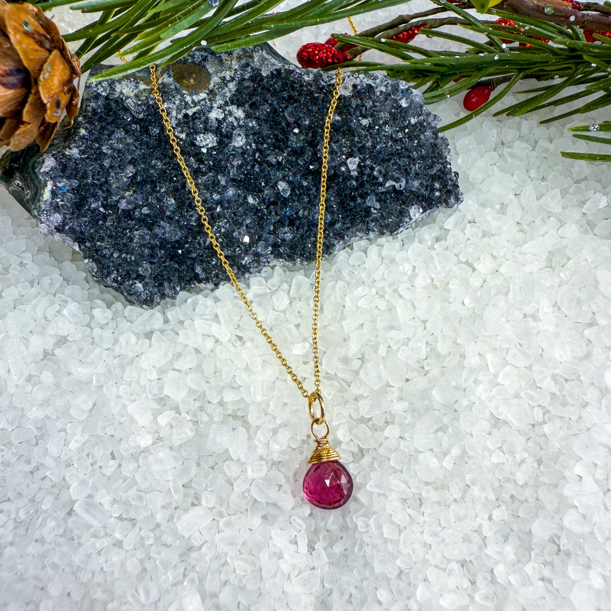 Rubellite Tourmaline Necklace