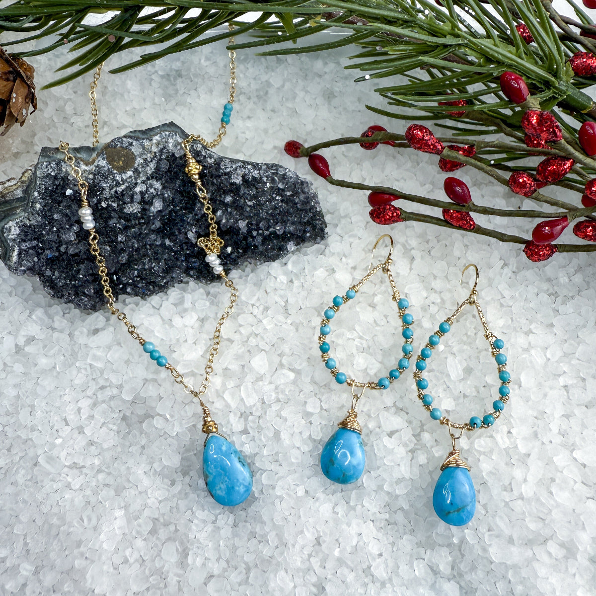 Turquoise Necklace & Earring set