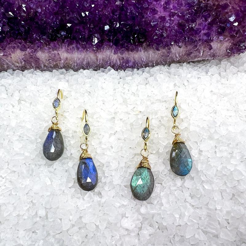 Labradorite Earrings