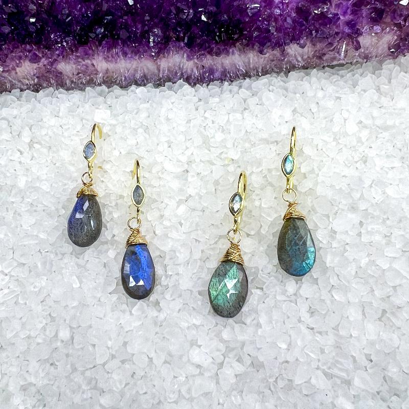 Labradorite Earrings