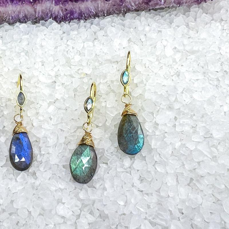 Labradorite Earrings