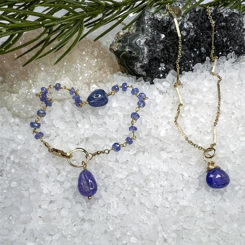 Tanzanite Rosary Bracelet