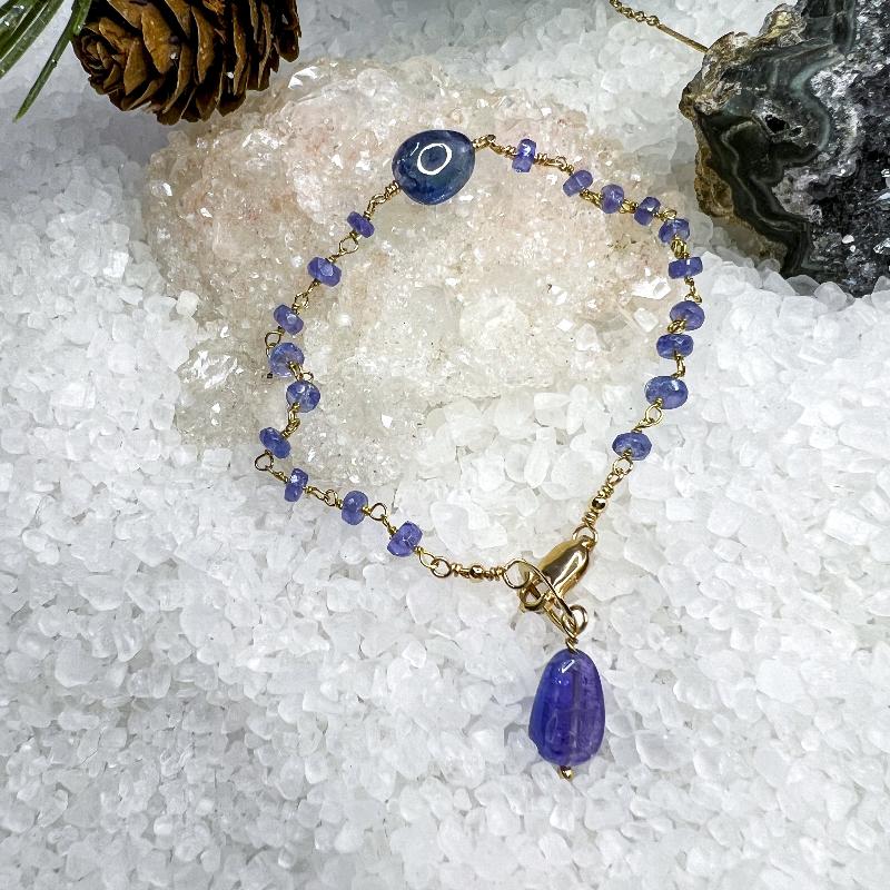 Tanzanite Rosary Bracelet