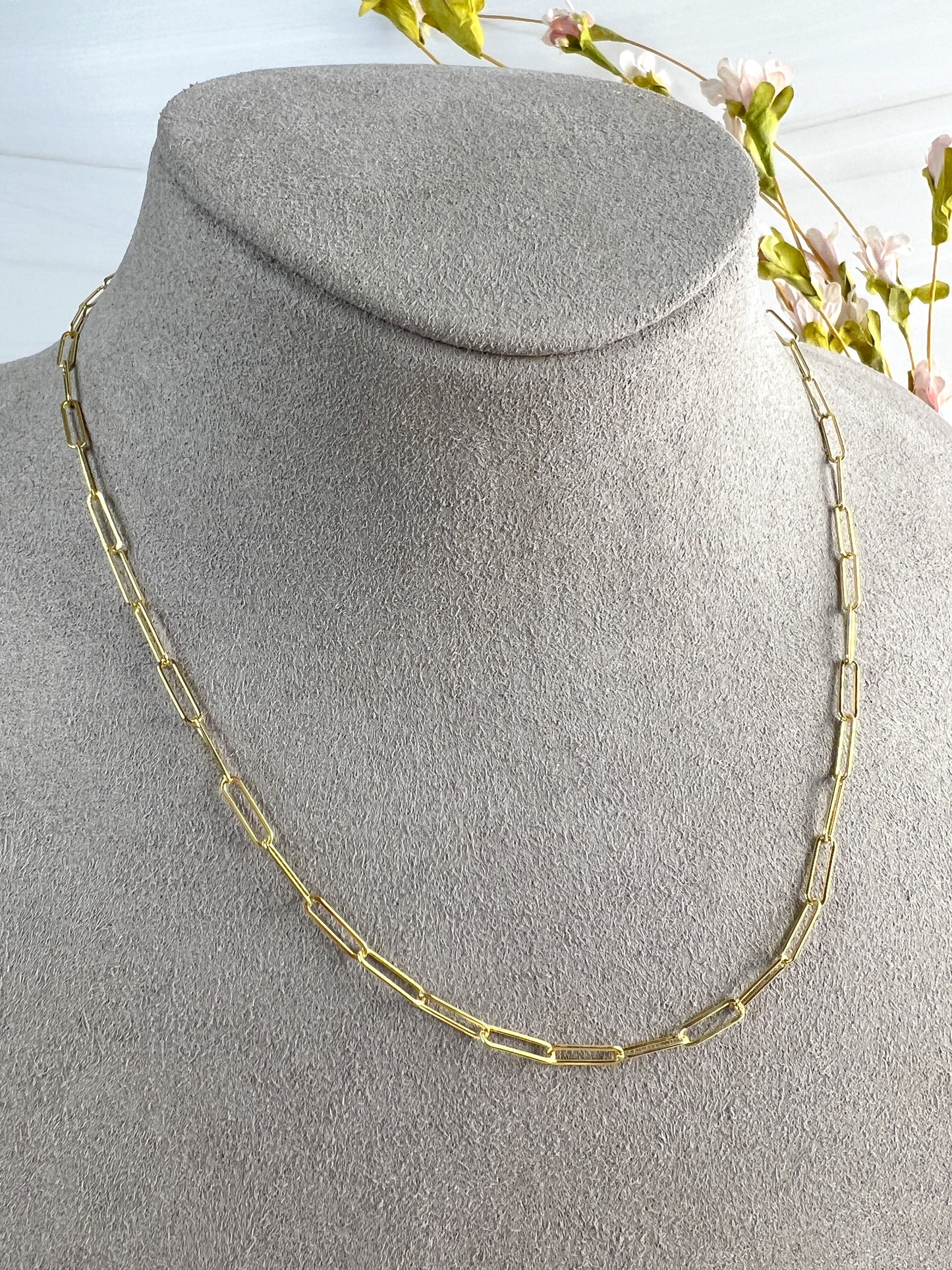 Paperclip Link & Tahitian Pearl Necklace