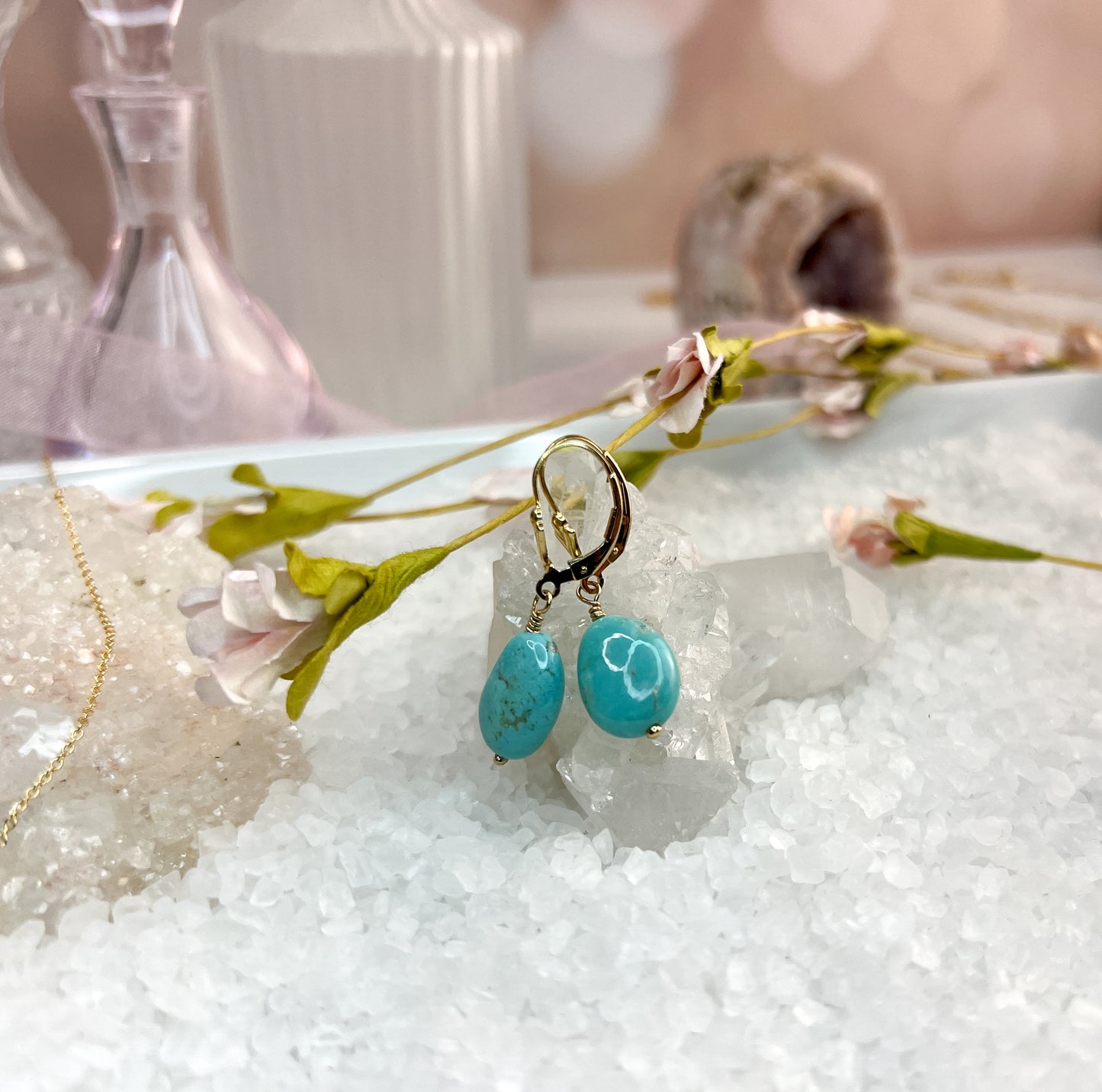 Sleeping Beauty Turquoise Earrings