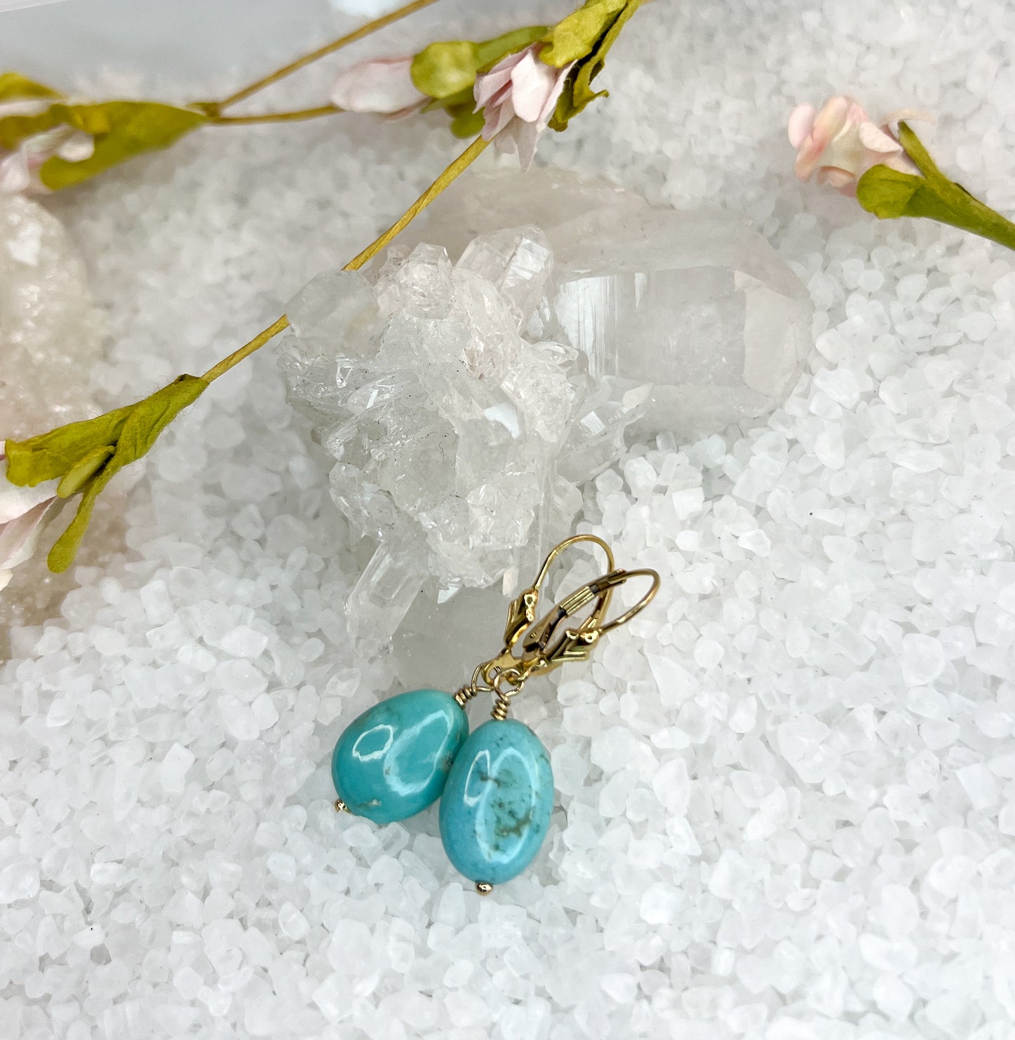 Sleeping Beauty Turquoise Earrings