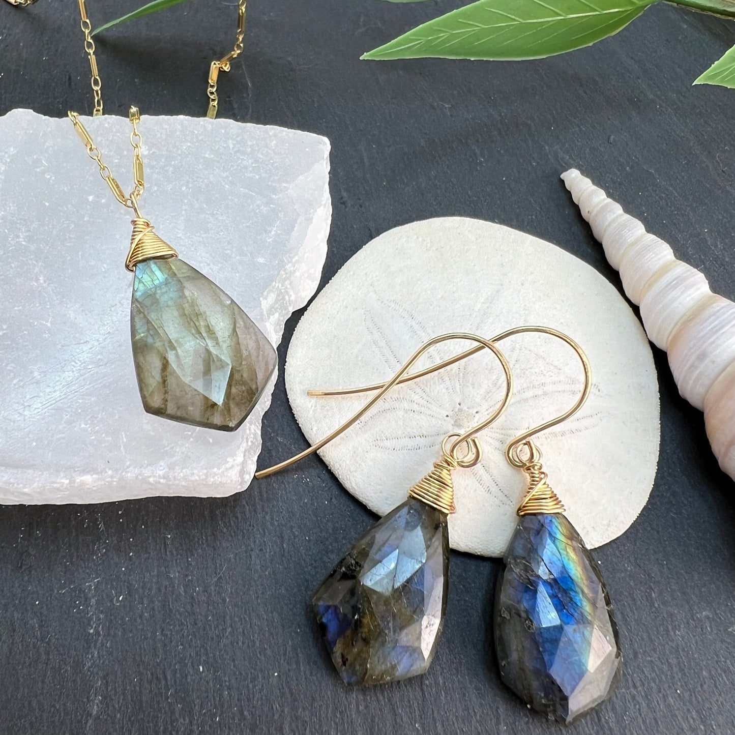 Labradorite Drop Earrings