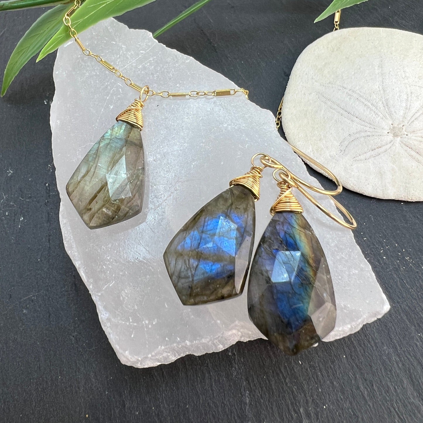 Labradorite Drop Earrings