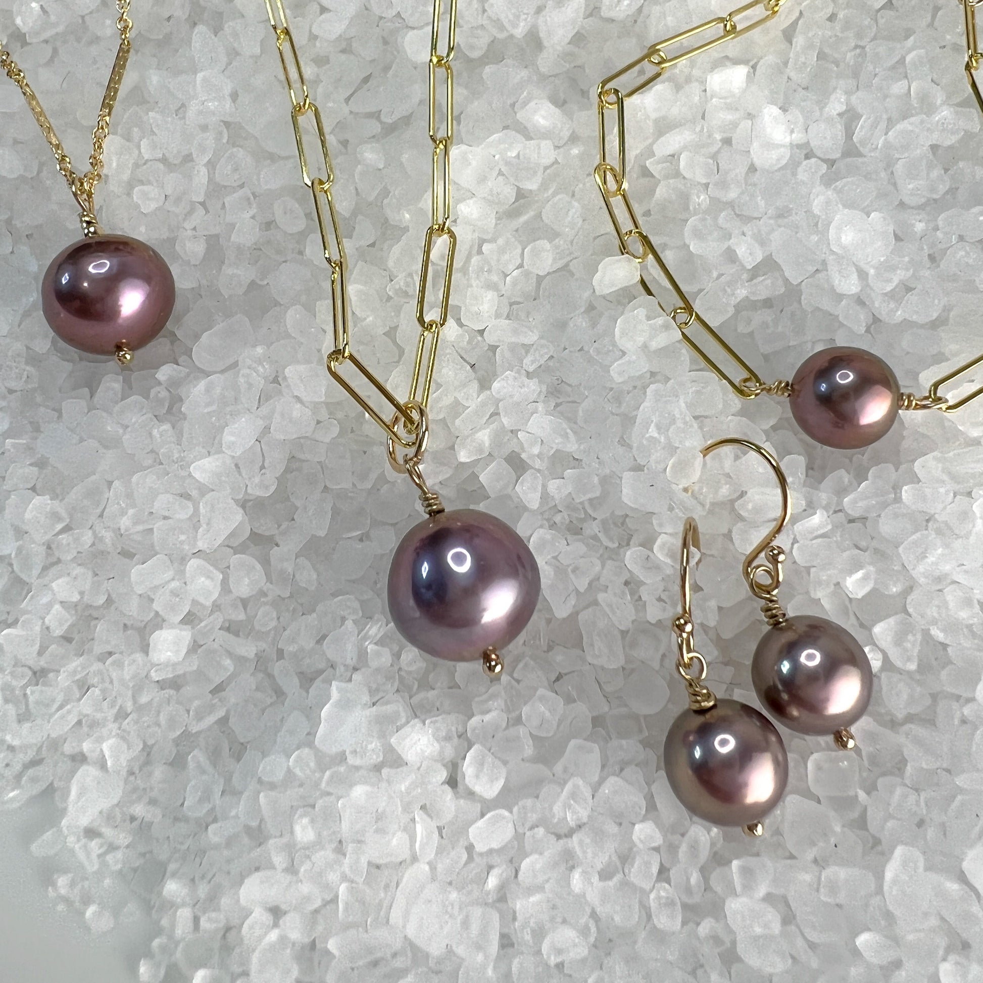 Edison Pearl Simple Dangle Earrings