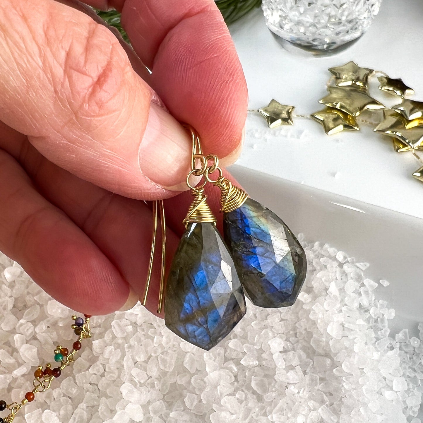 Labradorite Drop Earrings