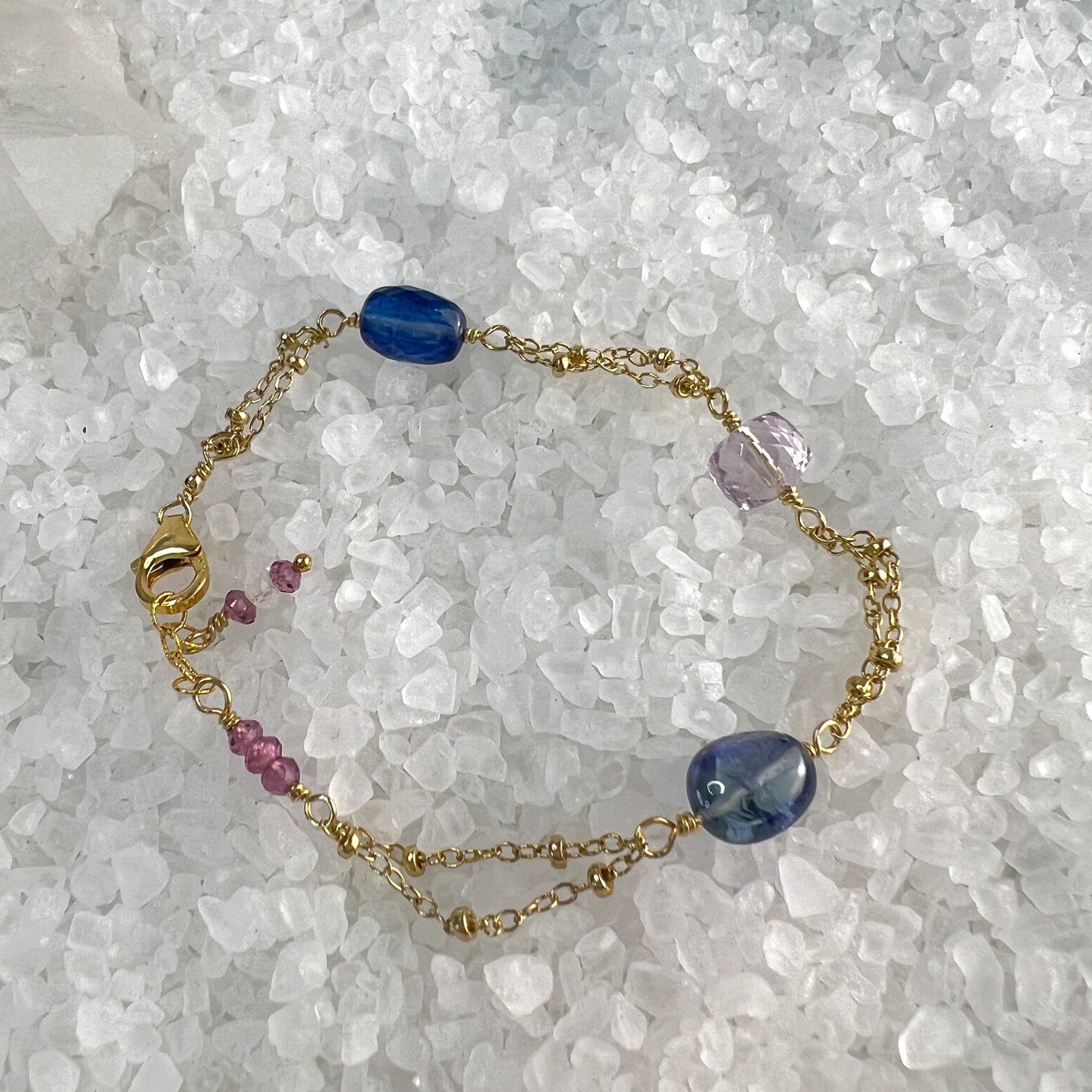 Multi-gemstone Satellite Bracelet
