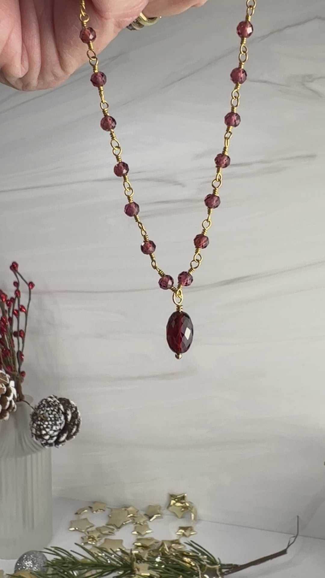 Garnet Necklace