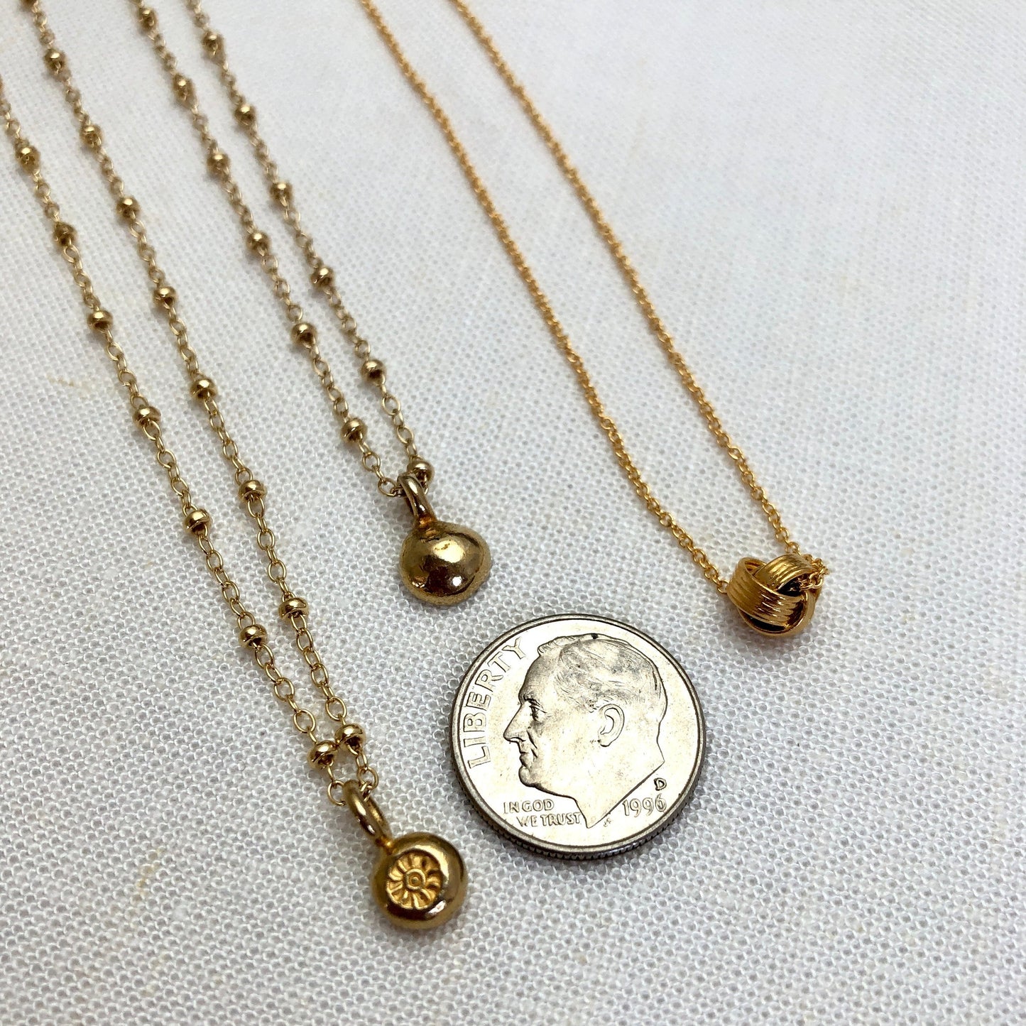 Gold Knot Necklace, Love Knot Necklace