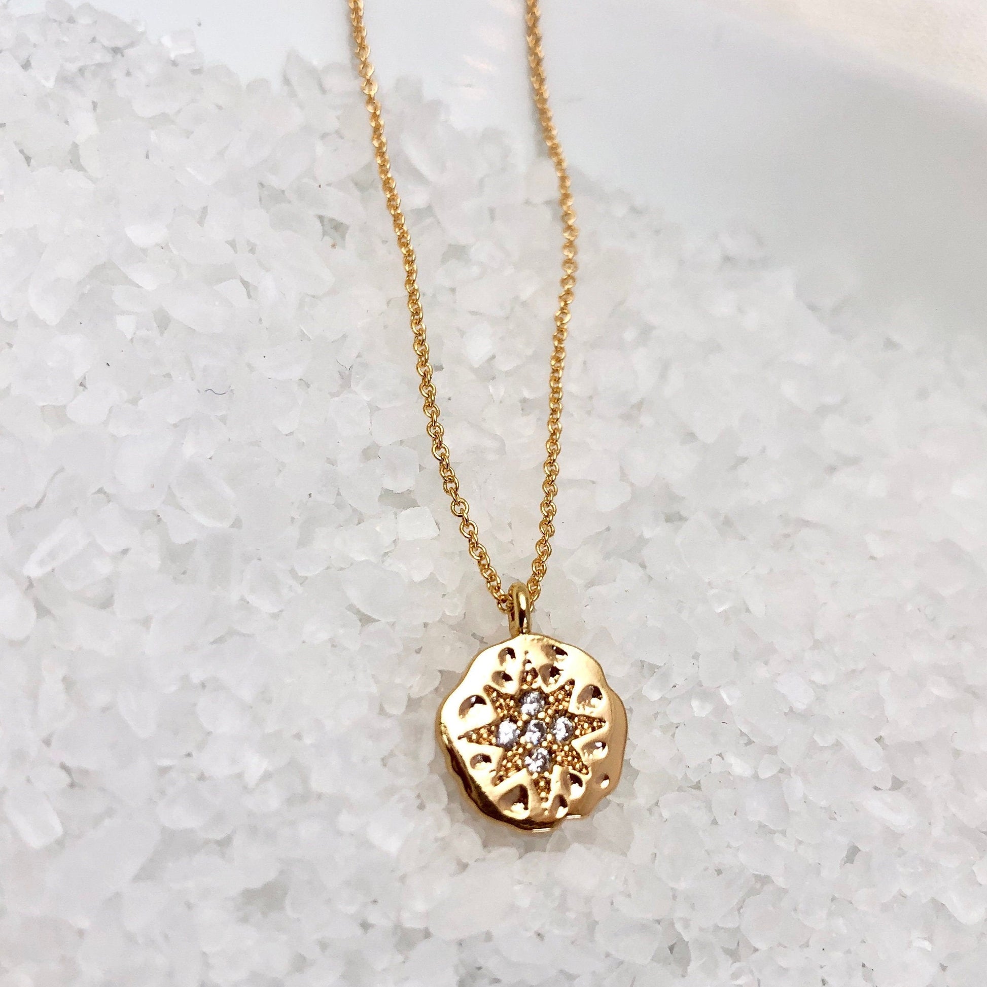 Starburst Necklace, Gold Starburst Necklace
