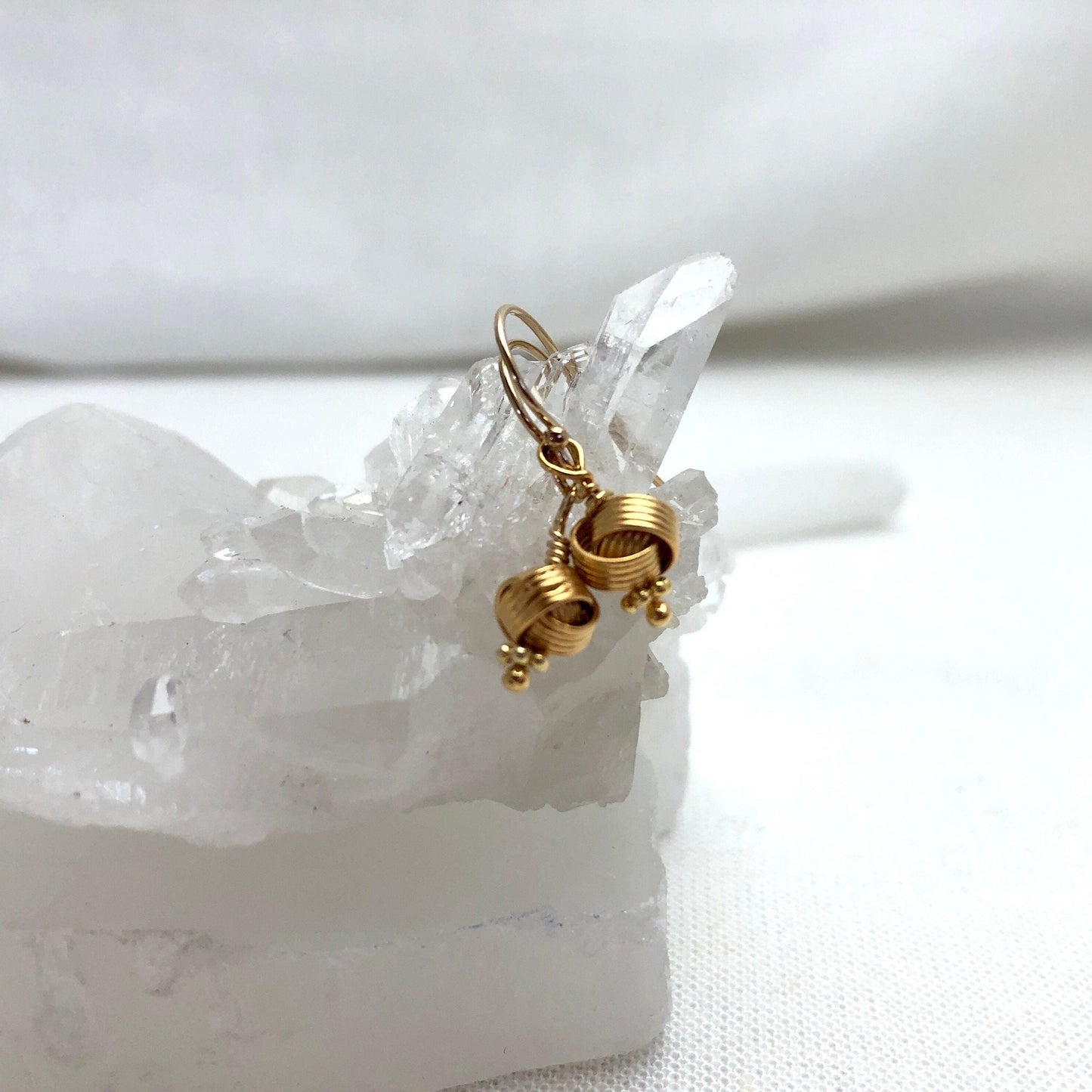 Gold Knot Earrings, Love Knot Earrings